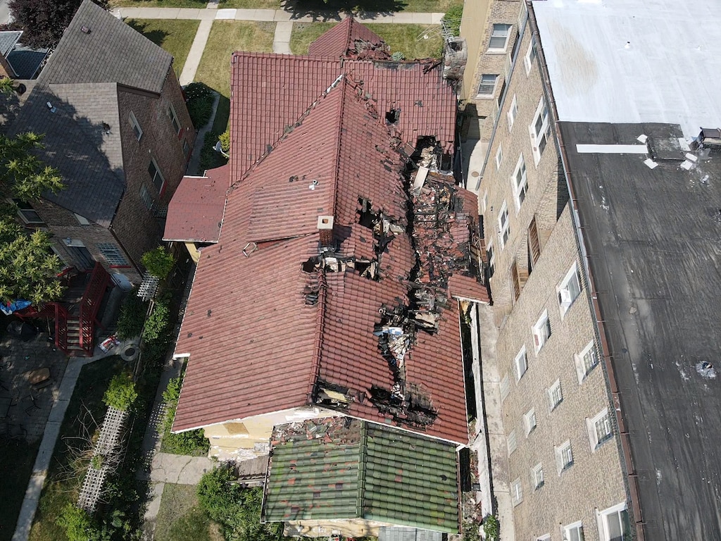 430 S Taylor Ave, Oak Park, IL 60302 - view from above of property