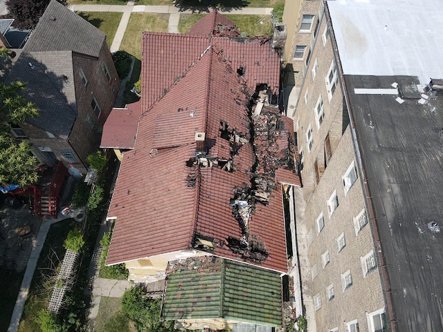 430 S Taylor Ave, Oak Park, IL 60302 - view from above of property