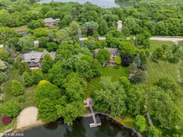 26874 N Countryside Lake Dr, Mundelein, IL 60060 - drone / aerial view of a nearby body of water