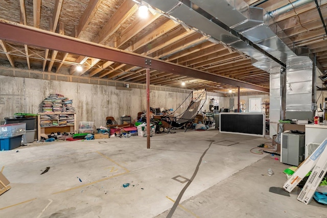 1200 Farmstone Dr, Diamond, IL 60416 - view of unfinished below grade area