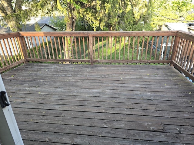 3905 N Oak Park Ave, Chicago, IL 60634 - view of wooden terrace