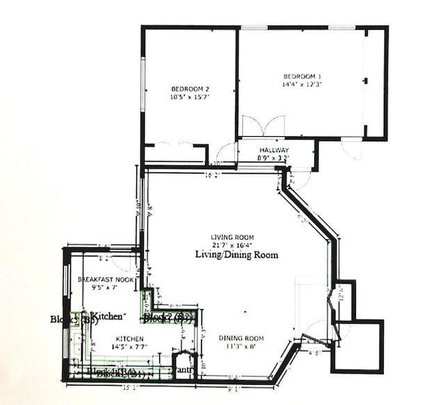 464 S President St Unit 101, Carol Stream, IL 60188 - property floor plan