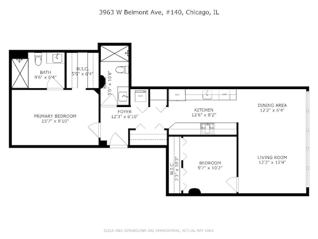 3963 W Belmont Ave Unit 140, Chicago, IL 60618 - property floor plan