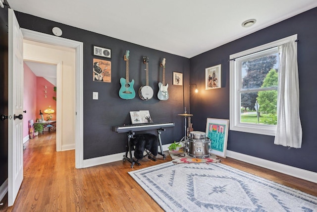 324 W Crystal Lake Ave, Crystal Lake, IL 60014 - sitting room with wood finished floors and baseboards