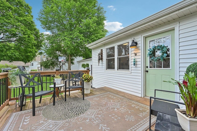 324 W Crystal Lake Ave, Crystal Lake, IL 60014 - view of patio with a wooden deck