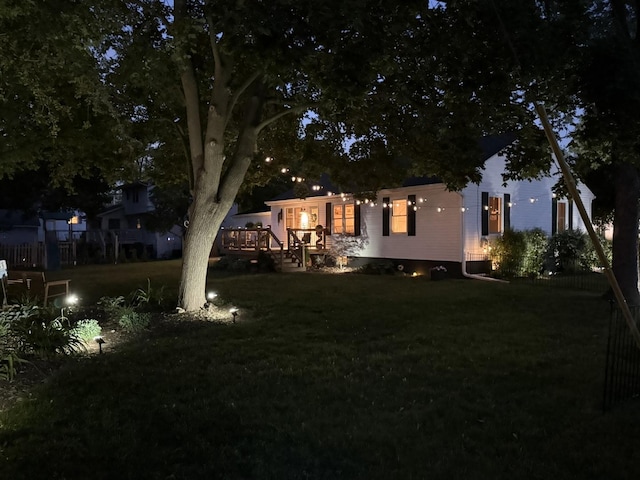 324 W Crystal Lake Ave, Crystal Lake, IL 60014 - view of yard featuring a wooden deck