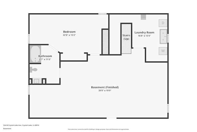 324 W Crystal Lake Ave, Crystal Lake, IL 60014 - room layout