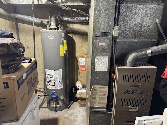 11540 S Racine Ave, Chicago, IL 60643 - utility room with gas water heater and heating unit