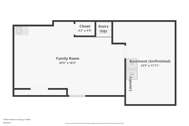 1248 W Fletcher St Unit C, Chicago, IL 60657 - property floor plan