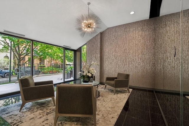 1430 N Astor St Unit 11C, Chicago, IL 60610 - community lobby with floor to ceiling windows and vaulted ceiling
