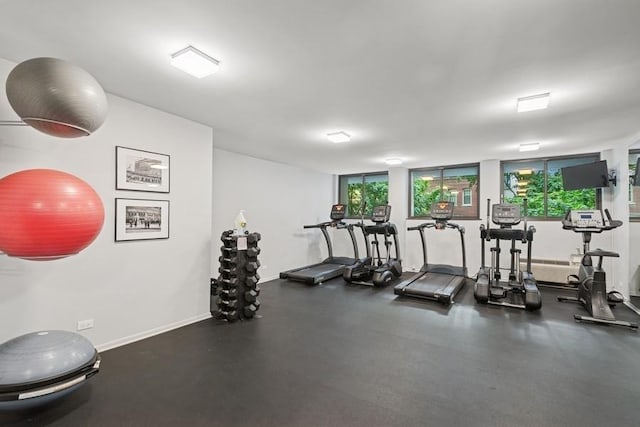 1430 N Astor St Unit 11C, Chicago, IL 60610 - gym with baseboards