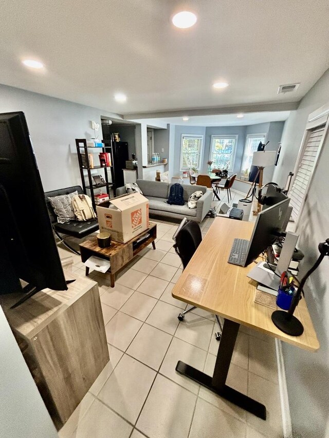 4118 N Kedzie Ave, Chicago, IL 60618 - office featuring light tile patterned flooring and recessed lighting