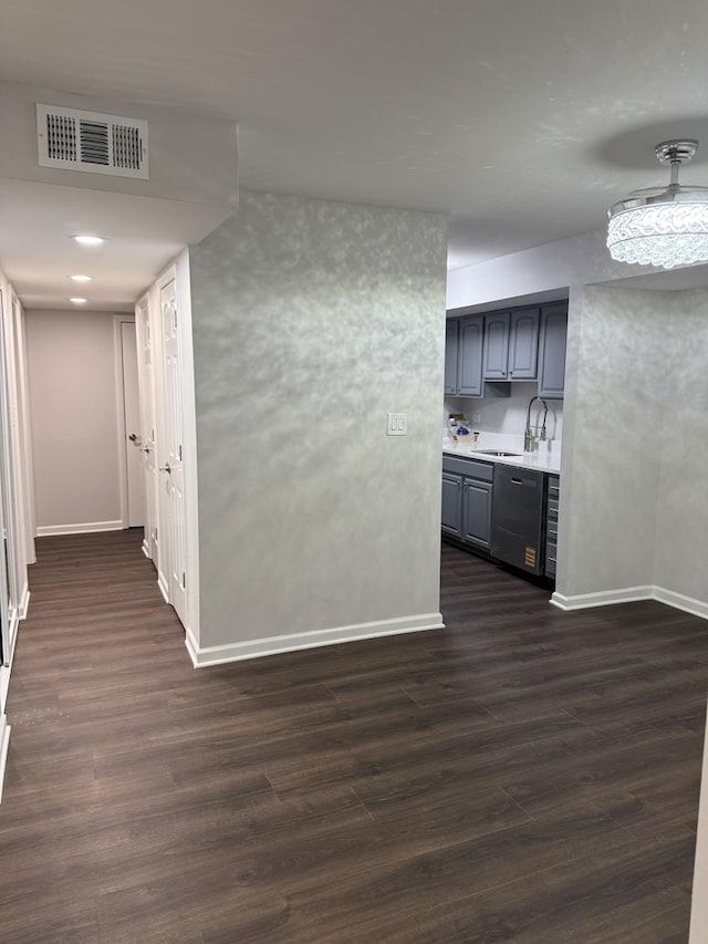 9B Kingery Quarter Unit 108, Willowbrook, IL 60527 - interior space with dark wood finished floors