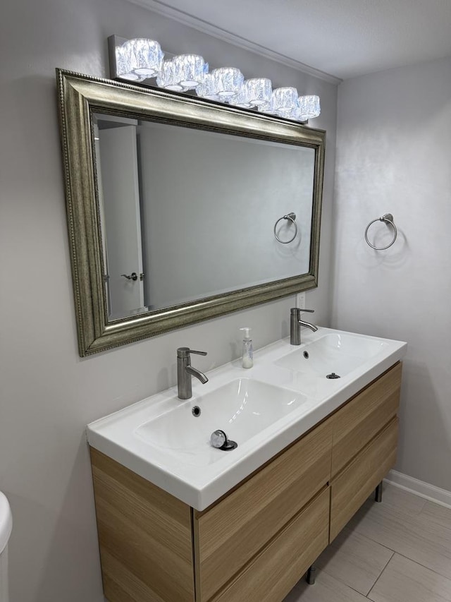 9B Kingery Quarter Unit 108, Willowbrook, IL 60527 - bathroom featuring double vanity