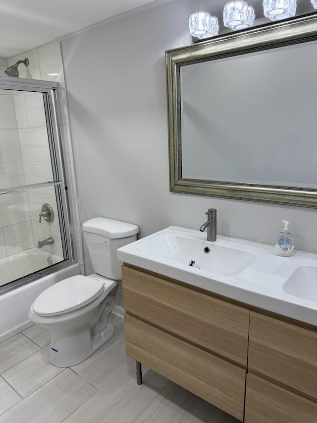 9B Kingery Quarter Unit 108, Willowbrook, IL 60527 - full bath featuring vanity and bath / shower combo with glass door