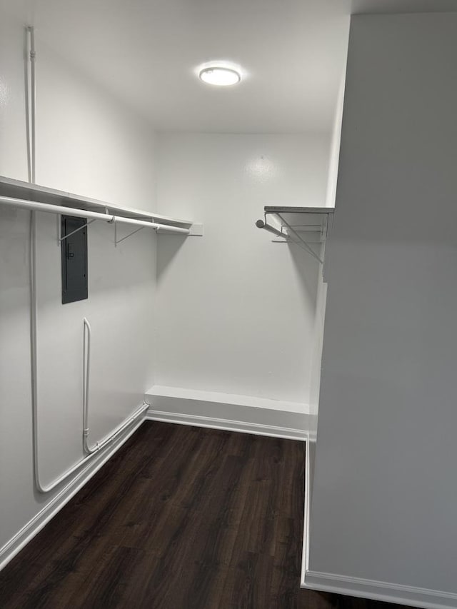 9B Kingery Quarter Unit 108, Willowbrook, IL 60527 - spacious closet featuring dark wood-type flooring and electric panel