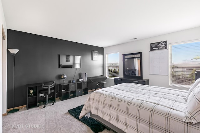 6417 Blue Sky Ln, Matteson, IL 60443 - carpeted bedroom featuring an office area