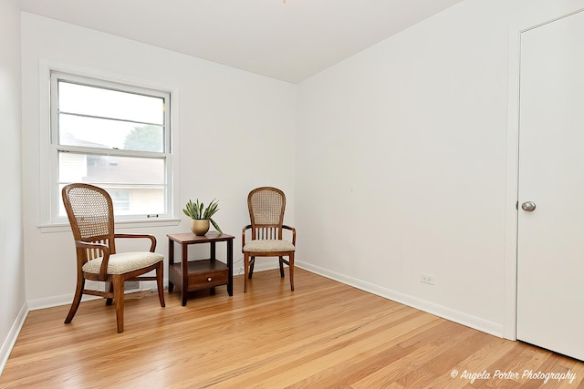 10067 Lavergne Ave, Skokie, IL 60077 - sitting room featuring light wood-style flooring and baseboards