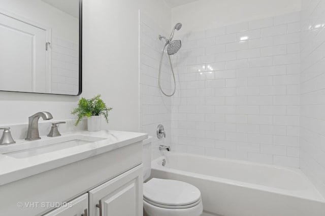 266 Mayfair Ln Unit C1, Schaumburg, IL 60193 - full bathroom with toilet, vanity, and shower / bath combination
