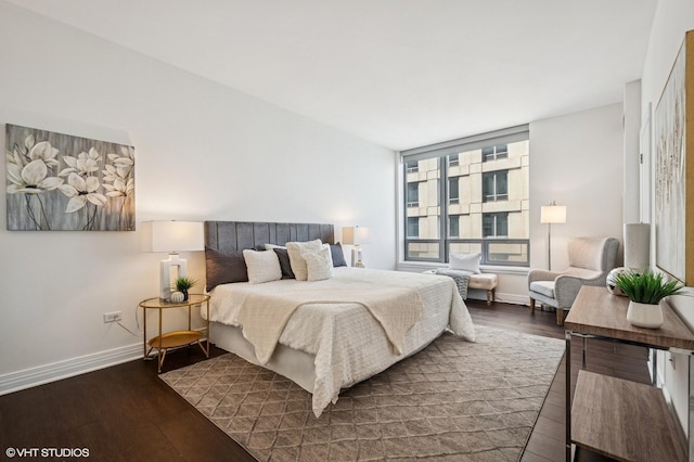 600 N Lake Shore Dr Unit 3411, Chicago, IL 60611 - bedroom featuring baseboards and wood finished floors