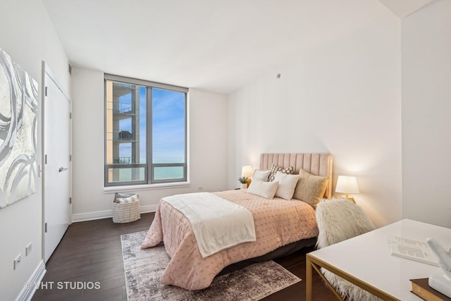 600 N Lake Shore Dr Unit 3411, Chicago, IL 60611 - bedroom with hardwood / wood-style flooring and baseboards