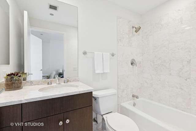 600 N Lake Shore Dr Unit 3411, Chicago, IL 60611 - full bathroom with vanity, toilet, washtub / shower combination, and ensuite bath