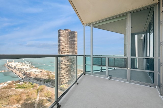 600 N Lake Shore Dr Unit 3411, Chicago, IL 60611 - balcony featuring a water view