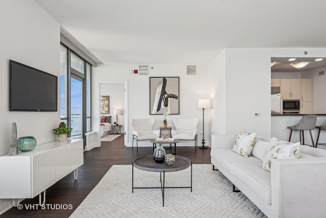 600 N Lake Shore Dr Unit 3411, Chicago, IL 60611 - living area with wood finished floors and baseboards