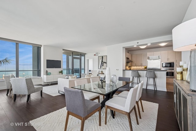 600 N Lake Shore Dr Unit 3411, Chicago, IL 60611 - dining area with dark wood-type flooring
