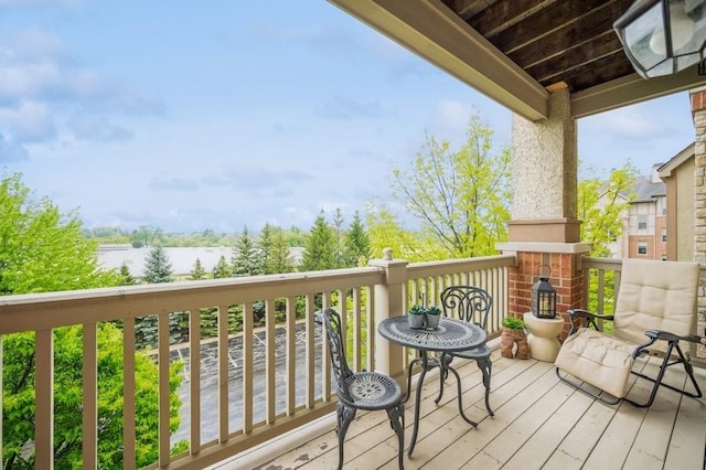 1950 Farnsworth Ln Unit 207, Northbrook, IL 60062 - deck with a water view