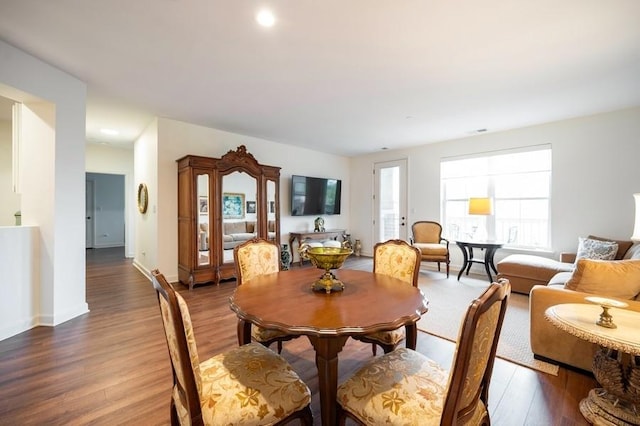 1950 Farnsworth Ln Unit 207, Northbrook, IL 60062 - dining space featuring wood finished floors and baseboards