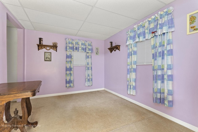 150 Meadows Ct, Sugar Grove, IL 60554 - carpeted spare room with a drop ceiling and baseboards
