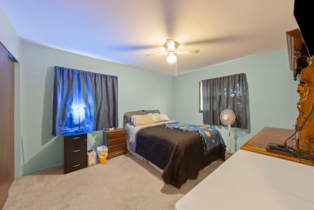 15424 David Ln, Oak Forest, IL 60452 - carpeted bedroom featuring a ceiling fan