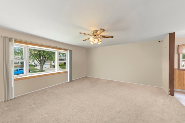 15424 David Ln, Oak Forest, IL 60452 - unfurnished room featuring light colored carpet, healthy amount of natural light, and ceiling fan