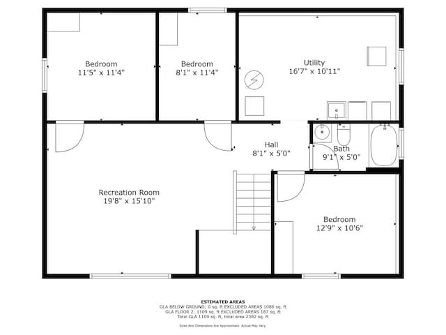 15424 David Ln, Oak Forest, IL 60452 - view of room layout