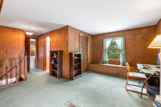 229 N Marion Ave, Bartlett, IL 60103 - office featuring wooden walls and light colored carpet