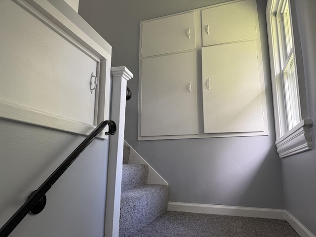 509 S May St, Joliet, IL 60436 - staircase with carpet flooring and baseboards