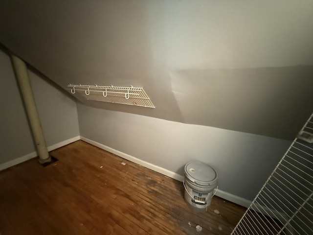 509 S May St, Joliet, IL 60436 - detailed view of wood finished floors and baseboards
