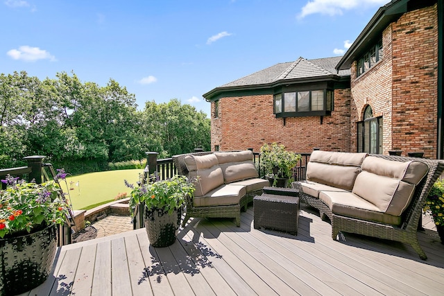 45 Silo Ridge Rd, Orland Park, IL 60467 - deck with outdoor lounge area