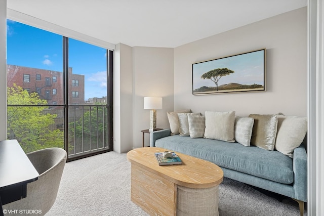 345 W Fullerton Pkwy Unit 601, Chicago, IL 60614 - carpeted living room with floor to ceiling windows