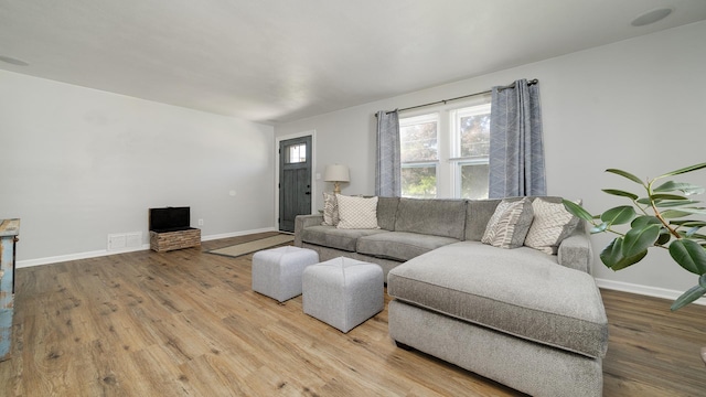 325 Goodrich St, Belvidere, IL 61008 - living area with wood finished floors and baseboards