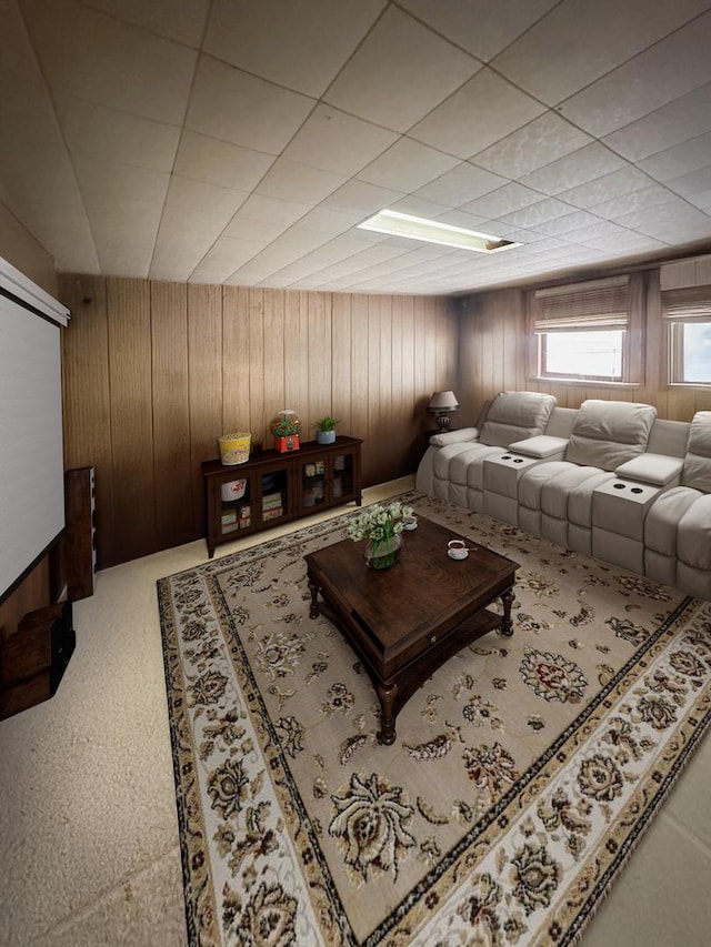 5431 S 7th Ave, Countryside, IL 60525 - carpeted cinema room featuring wooden walls