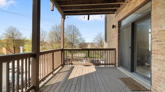 636 N Racine Ave Unit 2N, Chicago, IL 60642 - view of wooden terrace