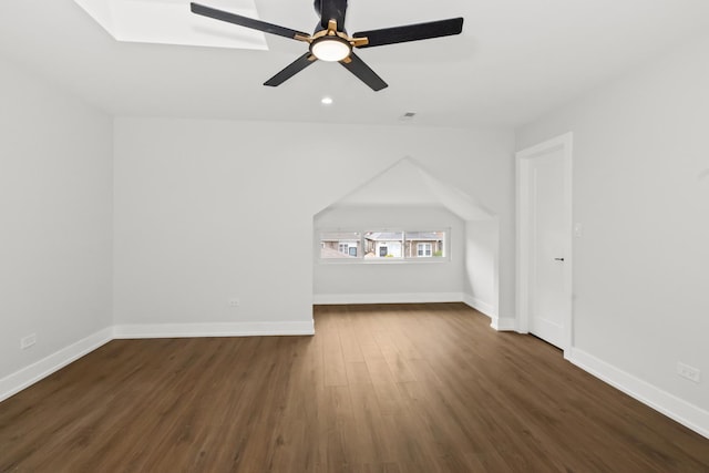 8114 S Paxton Ave, Chicago, IL 60617 - bonus room featuring wood finished floors, a ceiling fan, baseboards, and recessed lighting