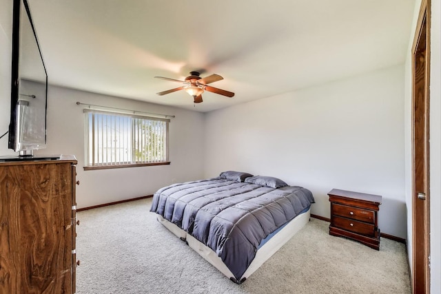 2512 Fox Meadow Dr, Crest Hill, IL 60403 - bedroom with carpet, baseboards, and a ceiling fan