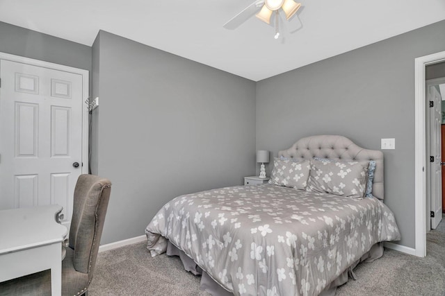 633 Salem Cir, Oswego, IL 60543 - bedroom featuring carpet flooring, baseboards, and ceiling fan
