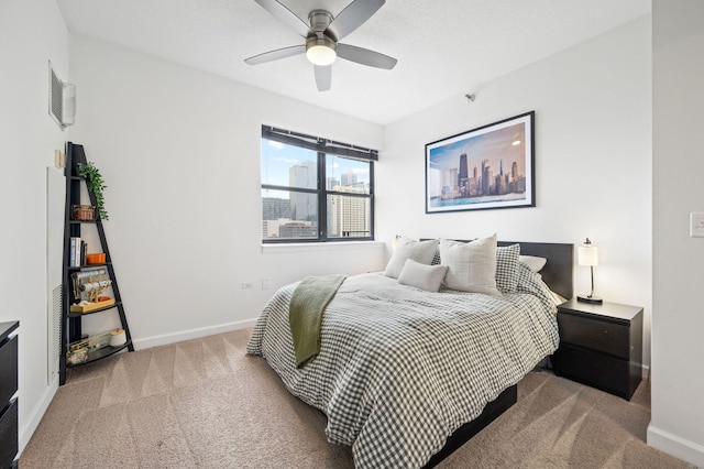 1529 S State St Unit 13G, Chicago, IL 60605 - carpeted bedroom featuring baseboards and ceiling fan