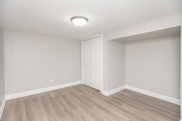 2101 W 82nd Pl, Chicago, IL 60620 - finished below grade area featuring light wood-type flooring and baseboards