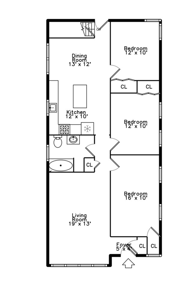2101 W 82nd Pl, Chicago, IL 60620 - floor plan / room layout