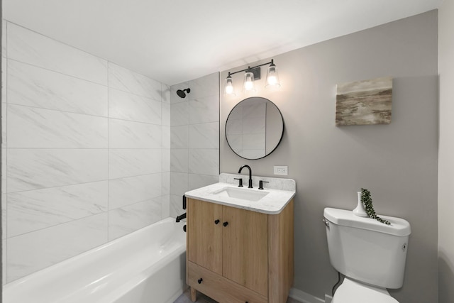 1320B Lore Ln Unit 117, Lombard, IL 60148 - bathroom with vanity, bathtub / shower combination, and toilet